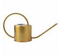 PETSOLA Arrosoir en INOX Compact | Ergonomique, Arrosoir à Bec étroit, Récipient, Or, 1300ml