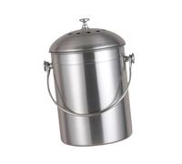 PETSOLA Bac à Compost en Acier Inoxydable, Bac à Compost Recyclable, Multifonctionnel, Boîte à avec