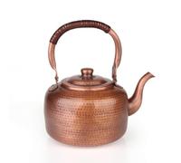 PETSOLA Billoire Bec Verseur Traditionnel | Traditionnelle, Billoire En Cuivre, Artinal, Théière Poignée, pr Cuisine, 3L, Extra Épais+Induction