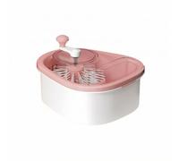 PETSOLA Bol à Laver les Fruits Légumes Multifonction Passoire Cvercle Gain Temps Bassine 2 En 1 Lavage Rangement pr Préparation des Repas, Rose