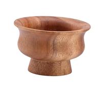 PETSOLA Bol à Pot-pourri Décoratif, Bol Multifonction En Bois pour Punch, Bol sur Pied pour La Décoration de Cuisine, grand