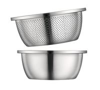 PETSOLA Bol à Soupe de Cuisine, Passoire Microporeuse, Panier égouttoir, Bol pour Battre Les œufs et Les Légumes, 34 cm