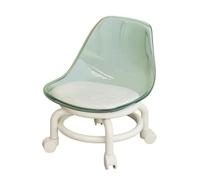 PETSOLA Chaise Coque En Acrylique Traparent Rembrré Chaise Basse à Rltes Compact Rlant Bas Ergonomique pr Enfants, lon, Vert
