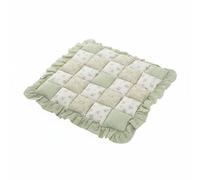 PETSOLA Coussin de Siège en Dentelle Coussin Chaise Coussin Assise Galette Rembourrée avec Liens Patchwork Floral et Campagne en Polyester Adapté au Bureau, Rose