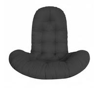 PETSOLA Coussin Fauteuil Suspendu Capitonné Coussin Panier Suspendu Rembourré pour Jardin, Terrasse, Angle Lecture, Noir
