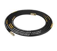 PETSOLA Embout Pompe à avec Tuyau Flexible Haute Pression Tuyau Graissage avec Raccords Tressé Flexible Graissage pour Agriculteurs, Atelier, 5 Mètres