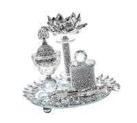 PETSOLA Ensemble Brûleur D'encens, Porte-encens, Diffuseur, Cadeau de Pendaison de Crémaillère Oriental, Brûleur D'encens Arabe pour Chambre Ou Salon