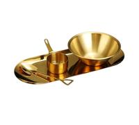 PETSOLA Ensemble de Bols Mélangeurs En Acier Inoxydable pour La Maison et La Cuisine, or