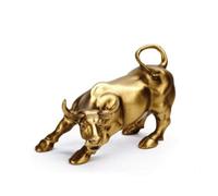 PETSOLA Figurine Taureau en Résine Brillant Figurine Taureau Lisse Sculpture pour Bureau, Étagère