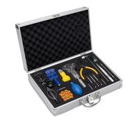 PETSOLA Kit Réparation Montre Portable Mallette D'outils D'horloger Facile à Utiliser Outillage pour Débutants, Atelier