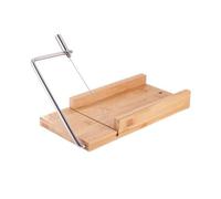 PETSOLA Lyre à Fromage En Bois Stable Robuste, Trancheuse à Fromage Fil En Acier Inoxydable, Manuel