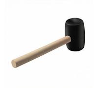 PETSOLA Maillet En Caoutchouc sans Marques Maillet avec Manche En Bois Absorbant les Chocs Massette pour Carreleurs, Bricoleurs, Pose Carrelage