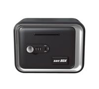 PETSOLA Mini Coffre verture Robuste | Verrillable, Compact, Boîte Rang, pr Chambre, Enfants, Adolescents, Noir