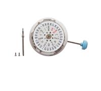 PETSOLA Mouvement de Montre Femme Mécanique avec Boîtier Rond et Cadran Calendrier Mécanisme Précis Affichage Jour et Date Couronne Bleue sur Tige Longue