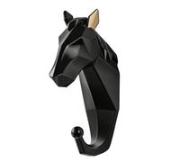PETSOLA Murale Décorative Discr 3D, Adhésif Tête, Compact, Patère Décorative En Résine, pr rrière Porte, Noir