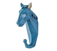 PETSOLA Murale Décorative Discr 3D, Adhésif Tête, Compact, Patère Décorative En Résine, pr rrière Porte, Bleu