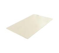PETSOLA Nappe Protège-Table Moderne Couvre-Table Rectangulaire en Cuir PU Imperméable et Résistant à La Chaleur avec Ajustement Élastique Adaptée pour La Déc, Blanc, 70cmx120cm