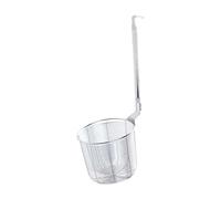 PETSOLA Panier à Friture En Acier Inoxydable avec Design Compact Conçu pour Égoutter Les Aliments Sans Tilt Utilisé pour Les Pâtes Dumplings et Légumes Adapt, Argent