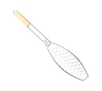 PETSOLA Panier à Griller pour Barbecue, Grille à Poisson, Support Léger à Pinces pour Barbecue, Filet de Cuisson pour Viande et Poulet En Camping