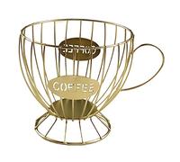 PETSOLA Panier Coffee Porte Capsule Café, Porte Capsule de Café Pod Support de Rangement en Métal, pour Dolce Gusto, Nespresso, Tassimo, Grande Capacité