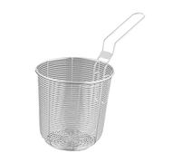 PETSOLA Panier de Friture avec Poignée Panier Rond Grillagé INOX Multifonction Passoire Égouttoir Adapté pour Repas Familial Cuisine Restaurant Barbecue Campi, 12CM