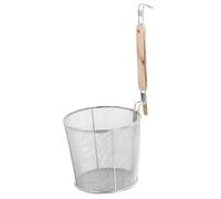 PETSOLA Passoire à Nouilles, écumoire, Panier à égoutter, Manche En Acier Inoxydable, Tamis à Raviolis pour La Cuisson En Cuisine : Friture, égouttage, Cuisso, Bouche En Maille de