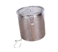 PETSOLA Passoire de Cuisine Boule à Thé Panier Filtre à Épices Infuseur En Acier Inoxydable Serrée et Chaîne Pratique Adaptée à La Pr, 18x18cm