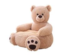 PETSOLA Petit Fauteuil-canapé en Peluche pour Enfants, Motif Dessin Animé, Coussin Doux, Décoration pour Chambre d'enfant, Chaise Câline, Siège D'appr, Ours