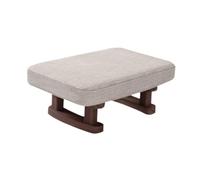 PETSOLA Petit Repose-Pieds Ottoman avec Pieds en Bois, Tabouret Rectangulaire Court et Tendance, Repose-Pieds Rembourré pour Salon, Salle de Bain, Entrée, Couleur Unie