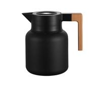 PETSOLA Pichet Isotherme Double Paroi Carafe Isotherme Fermeture Hermétique Carafe sous pour Maison, Bureau, Array, Noir, 1.6L