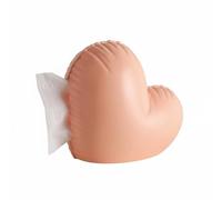 PETSOLA Porte-mouchoirs en Forme de Coeur Distributeur Boîte Mouchoirs Boîtier Rangements Étui en PP Léger Style Raffiné Adapté au Salon Chambre Bureau Cadeaux Romantiques, Rose