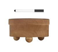 PETSOLA Porte-tasses Organisateur de Gobelets Support En Bois avec Emplacement pour Marqueur Distributeur de Mugs pour Salle de Bain Cuisine Rangement de, avec Marqueur