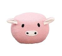 PETSOLA Pouf Repose-Pieds Mignon en Forme d'animal, Amovible et Multifonctionnel, pour Enfants et Adultes, avec Coussin Rembourré Doux, Idéal pour La Cham, Cochon Rose