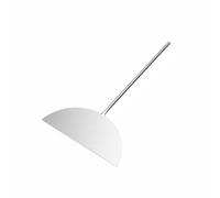 PETSOLA Racloir à Crêpe Chinoise En Métal Spatule à Crêpes En Acier Inoxydable Antirouille Spatule Teppanyaki pour Restaurant, M
