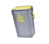 PETSOLA Seau à Résidus de Thé Filtre à Déchets Portable Collecteur D'Eau Accessoires Bac avec Poignée Ergonomique et Plateau Filtrant Adapté, L