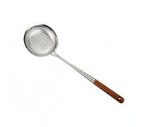 PETSOLA Stainless Steel Strainer Écumoire Passoire Louche Passoire-cuillère Passoire à Friture en Acier Inoxydable 304 Conception Bol Rond à Trous Réguliers, Petit