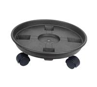 PETSOLA Support à roulettes pour Plantes avec Soucoupe, Chariot Porte-Pots Ronds Polyvalent pour Bureau, 27CM