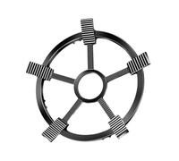 PETSOLA Support Anneau Wok Support Solide en Fonte Grille pour Brûleur Support Antidérapant pour Casserole Adapté à La Cuisine Maison Restaurant, 25cm