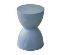 PETSOLA Tabouret à Chaussures Pouf Rond Siège Bas Repose-Pieds avec Une Conception Élégante et Une Apparence Mignonne Adapté pour Les Garçons et Les Filles, Bleu Gris