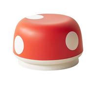 PETSOLA Tabouret Champignon Repose-Pieds Pouf Ottoman Inspiré Animaux Multifonctions pour Salon Chambre Bureau Convient à La Décoration Maison Chambre D'Enfan, Rouge