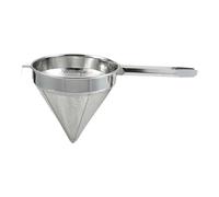 PETSOLA Tamis Conique à Mailles Fines En Acier Inoxydable avec Long Manche pour Sauces et Thé, 26.5 Cm