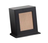 PETSOLA Urne Funéraire pour Voiture, Boîte à Souvenirs Robuste et Inodore avec Cadre Photo, Coffret Commémoratif Contenant Les Cendres pour Cadeaux Commémorat, Noir