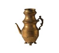 PETSOLA Vase Centre Table Trompte Lustré | Laiton, Patiné, Vase en Forme Trompte, pr lon, Étagère, Entrée, Style B