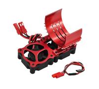 PETSOLA Ventilateur de Refroidissement pour Moteur de Voiture RC - Pièce Détachée Portable Haute Performance - Accessoire de Remplacement - Dissipateur, Rouge