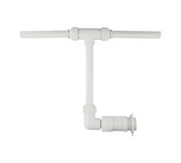 PETSTIBLE Fontaine de piscine, pulvérisateur cascade réglable, double buse de pulvérisation pour piscines creusées, facile à installer