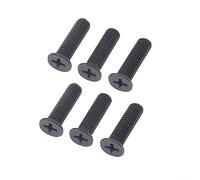 PETSTIBLE Lot de 6 vis de fixation M5/M6 22 mm à gauche pour adaptateur de tige de mandrin UNF