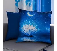 PETTI Artigiani Italiani - 2 Taies d’Oreiller 30x30 cm en Microfibre, Coussins Décoratifs Chambre, Salon, Lot de 2 Housses de Coussin, Taie Nuit Étoilée, 100% Made in Italy