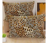 PETTI Artigiani Italiani - 2 Taies d’Oreiller 50x30 cm en Microfibre, Coussins Décoratifs Chambre, Salon, Lot de 2 Housses de Coussin, Taie Animalier 04, 100% Made in Italy