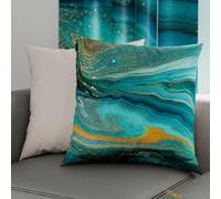 PETTI Artigiani Italiani - 2 Taies d’Oreiller 60x60 cm en Microfibre, Coussins Décoratifs Chambre, Salon, Lot de 2 Housses de Coussin, Taie Marbre 02, 100% Made in Italy