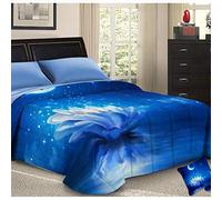 PETTI Artigiani Italiani - Couette d'Hiver, Édredon, Lit 135, Nuit Étoilée | Pour l'hiver, microfibre douce réversible, polyester 300 g/m², lit 120/140-190/200 cm, fabriquée en Italie